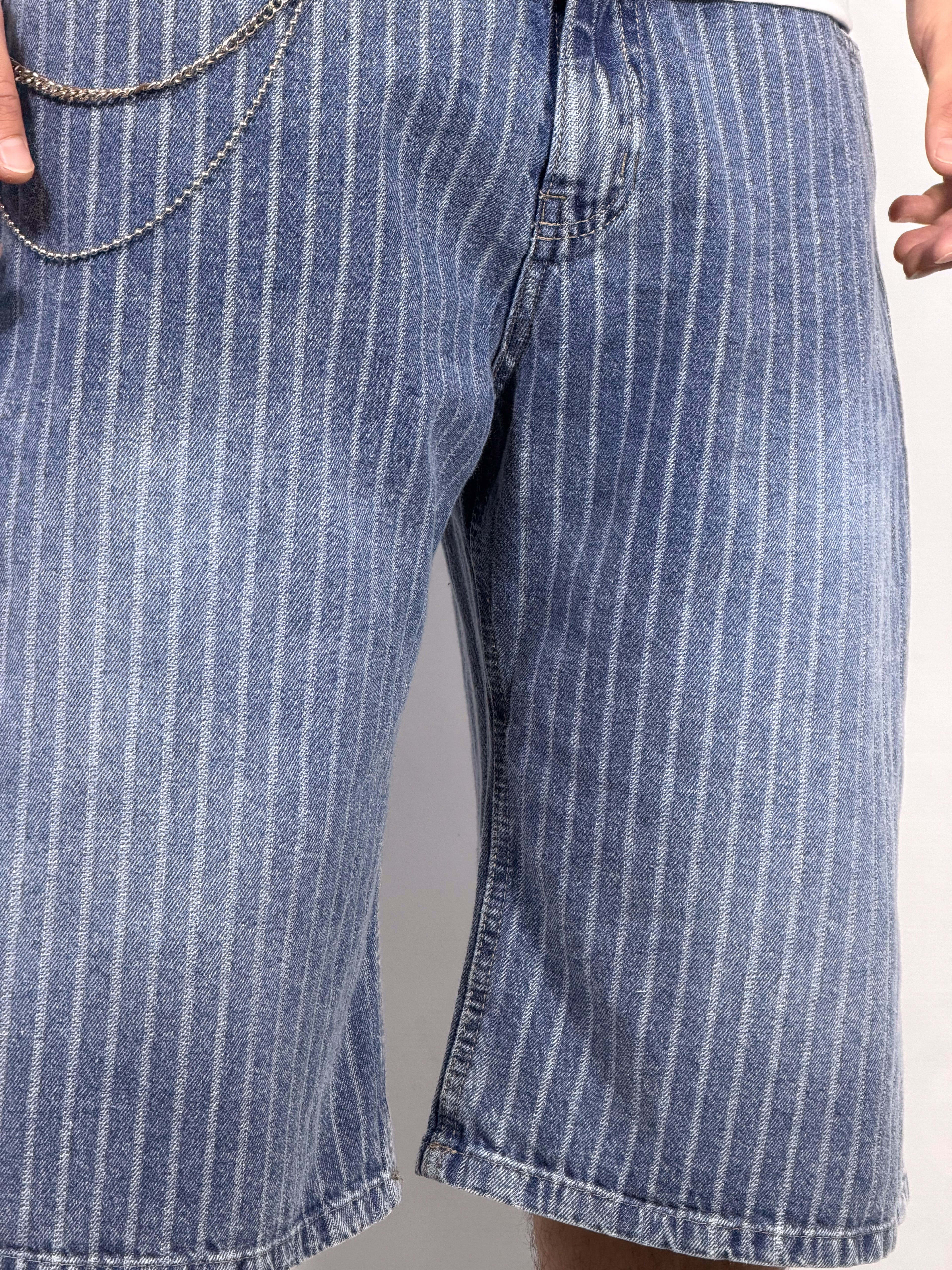 Bermuda Denim Stripe Azul