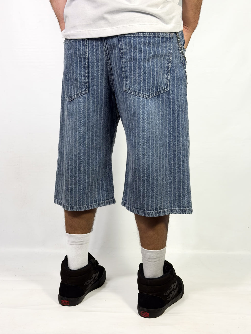 Bermuda Denim Stripe Azul